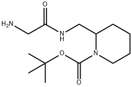 2-[(2-AMino-acetylaMino)-Methyl]-piperidine-1-carboxylic acid tert-butyl ester 结构式