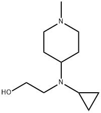 2-[Cyclopropyl-(1-Methyl-piperidin-4-yl)-aMino]-ethanol,1353954-93-4,结构式