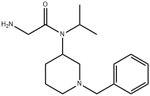 2-AMino-N-(1-benzyl-piperidin-3-yl)-N-isopropyl-acetaMide 结构式