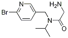 2-AMino-N-(6-broMo-pyridin-3-ylMethyl)-N-isopropyl-acetaMide 结构式