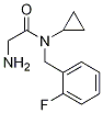2-氨基-N-环丙基-N-(2-氟苄基)乙酰胺,1181620-99-4,结构式