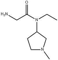 2-AMino-N-ethyl-N-(1-Methyl-pyrrolidin-3-yl)-acetaMide 化学構造式