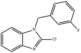 2-氯-1-(3-氟-苄基)-1H-苯并咪唑,1353979-32-4,结构式