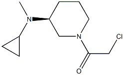 2-Chloro-1-[(S)-3-(cyclopropyl-Methyl-aMino)-piperidin-1-yl]-ethanone 化学構造式