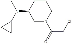 2-Chloro-1-[(S)-3-(cyclopropyl-Methyl-aMino)-piperidin-1-yl]-ethanone Struktur