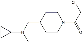 2-Chloro-1-{4-[(cyclopropyl-Methyl-aMino)-Methyl]-piperidin-1-yl}-ethanone 结构式