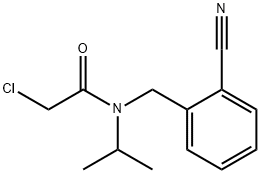 2-Chloro-N-(2-cyano-benzyl)-N-isopropyl-acetaMide Structure