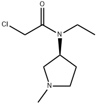 2-Chloro-N-ethyl-N-((S)-1-Methyl-pyrrolidin-3-yl)-acetaMide Struktur
