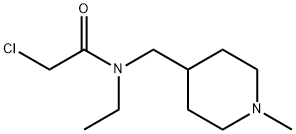 2-Chloro-N-ethyl-N-(1-Methyl-piperidin-4-ylMethyl)-acetaMide 结构式