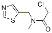 2-氯-N-甲基-N-(噻唑-5-基甲基)乙酰胺, 1353947-53-1, 结构式