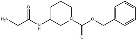 3-(2-AMino-acetylaMino)-piperidine-1-carboxylic acid benzyl ester Structure