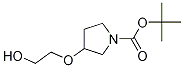 3-(2-Hydroxy-ethoxy)-pyrrolidine-1-carboxylic acid tert-butyl ester Structure