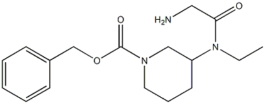 3-[(2-AMino-acetyl)-ethyl-aMino]-piperidine-1-carboxylic acid benzyl ester Structure