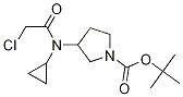 3-[(2-Chloro-acetyl)-cyclopropyl-aMino]-pyrrolidine-1-carboxylic acid tert-butyl ester Struktur