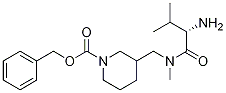 3-{[((S)-2-AMino-3-Methyl-butyryl)-Methyl-aMino]-Methyl}-piperidine-1-carboxylic acid benzyl ester Structure