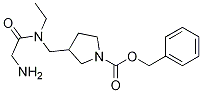 3-{[(2-AMino-acetyl)-ethyl-aMino]-Methyl}-pyrrolidine-1-carboxylic acid benzyl ester 结构式