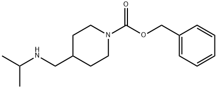 4-(IsopropylaMino-Methyl)-piperidine-1-carboxylic acid benzyl ester Structure