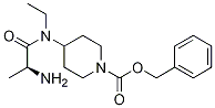 4-[((S)-2-AMino-propionyl)-ethyl-aMino]-piperidine-1-carboxylic acid benzyl ester 结构式
