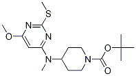 4-[(6-Methoxy-2-Methylsulfanyl-pyriMidin-4-yl)-Methyl-aMino]-piperidine-1-carboxylic acid tert-butyl ester Structure