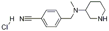 4-[(Methyl-piperidin-3-yl-aMino)-Methyl]-benzonitrile hydrochloride 化学構造式