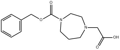4-CarboxyMethyl-[1,4]diazepane-1-carboxylic acid benzyl ester Structure