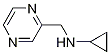 Cyclopropyl-pyrazin-2-ylMethyl-aMine,,结构式