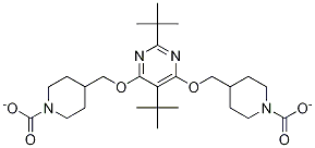 ditert-butyl4,4'-(pyriMidine-4,6-diylbis(oxy))bis(Methylene)dipiperidine-1-carboxylate Structure