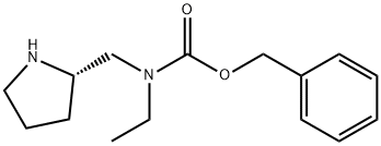 Ethyl-(S)-1-pyrrolidin-2-ylMethyl-carbaMic acid benzyl ester 结构式