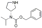 イソプロピル-(R)-ピロリジン-3-イルカルバミン酸ベンジルエステル 化学構造式