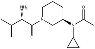 N-[(R)-1-((S)-2-AMino-3-Methyl-butyryl)-piperidin-3-yl]-N-cyclopropyl-acetaMide Structure