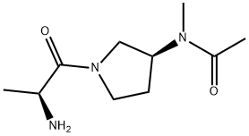 N-[(S)-1-((S)-2-AMino-propionyl)-pyrrolidin-3-yl]-N-Methyl-acetaMide Structure