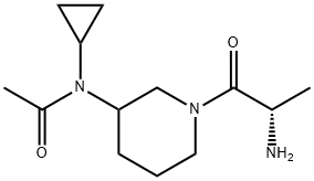 N-[1-((S)-2-AMino-propionyl)-piperidin-3-yl]-N-cyclopropyl-acetaMide 结构式