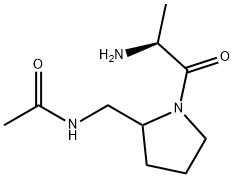 N-[1-((S)-2-AMino-propionyl)-pyrrolidin-2-ylMethyl]-acetaMide 化学構造式