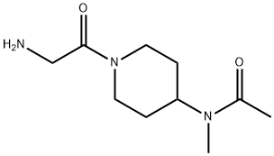N-[1-(2-AMino-acetyl)-piperidin-4-yl]-N-Methyl-acetaMide 结构式
