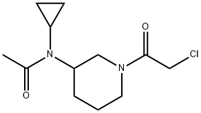 N-[1-(2-Chloro-acetyl)-piperidin-3-yl]-N-cyclopropyl-acetaMide Struktur