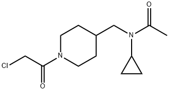 N-[1-(2-Chloro-acetyl)-piperidin-4-ylMethyl]-N-cyclopropyl-acetaMide Structure