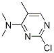(2-Chloro-5-methyl-pyrimidin-4-yl)-dimethyl-amine Struktur