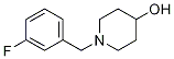 1-(3-氟-苄基)-哌啶-4-醇 结构式