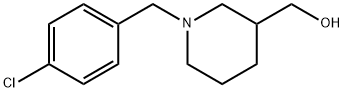 1-(4-氯-苄基)-哌啶-3-基]-甲醇 结构式