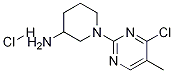 1-(4-氯-5-甲基-嘧啶-2-基)-哌啶-3-基胺盐酸盐, , 结构式