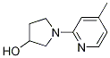 1-(4-甲基-吡啶-2-基)-吡咯烷-3-醇, , 结构式