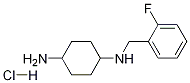 N-(2-Fluoro-benzyl)-cyclohexane-1,4-diamine hydrochloride 化学構造式