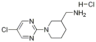 [1-(5-Chloro-pyrimidin-2-yl)-piperidin-3-yl]-methyl-amine hydrochloride 化学構造式