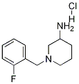 1-(2-氟-苄基)-哌啶-3-基胺盐酸盐 结构式