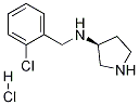 (2-Chloro-benzyl)-(S)-pyrrolidin-3-yl-amine hydrochloride Structure