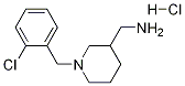 1-(2-氯-苄基)-哌啶-3-基]-甲基-胺盐酸盐,,结构式