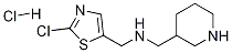 (2-Chloro-thiazol-5-ylmethyl)-piperidin-3-ylmethyl-amine hydrochloride Structure