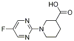 1-(5-氟嘧啶-2-基)-哌啶-3-羧酸 结构式