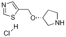 5-((R)-Pyrrolidin-3-yloxymethyl)-thiazole hydrochloride Structure