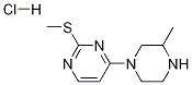 4-(3-甲基-哌嗪-1-基)-2-甲硫基嘧啶盐酸盐 结构式